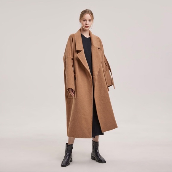 NAP Londyn Shawl Collar 100% Merino Wool Coat - Picture 4 of 7
